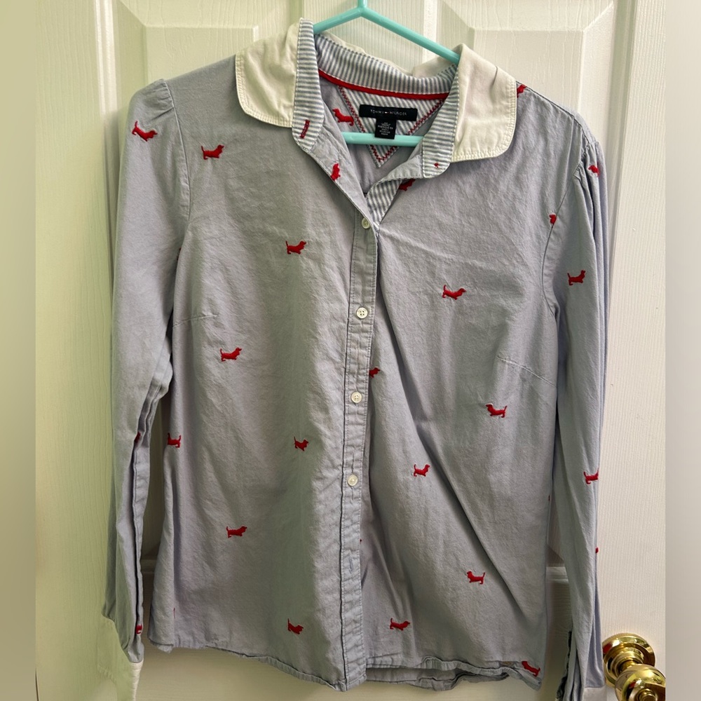 Tommy Hilfiger Embroidered Dog Design ASO Lydia Martin on Teen Wolf